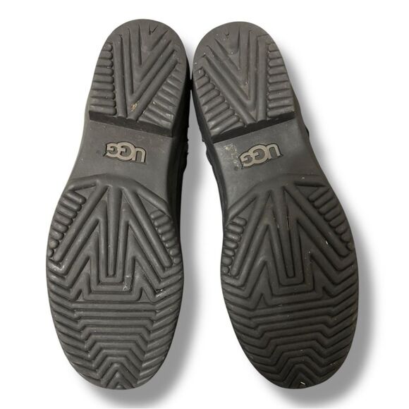 UGG Robbie Mid Calf Moto Boots Waterproof Wool Lined Size 9.5 Black - Picture 13 of 13